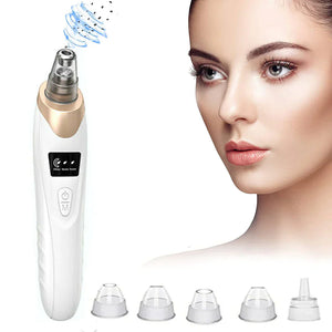 5-In-1 Rechargeable Suction Acne and Blackhead Remover for Men and Women